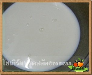 Yogurt Fruit Salad - After filter and remove the debris gelatin
