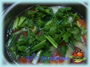 Chicken Soup - step 11. Fill celery and onion